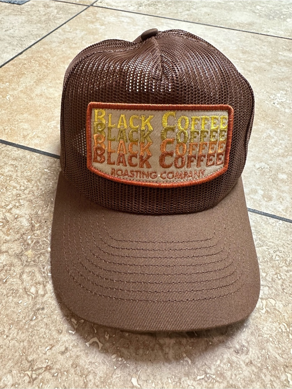 Retro Black Coffee Hat, brown